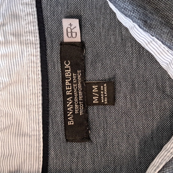 Banana Republic Performance Cotton Knit Button Up Shirt - Size Medium - Picture 2 of 5